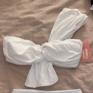 NWT, NEVER WORN White high waisted bikini